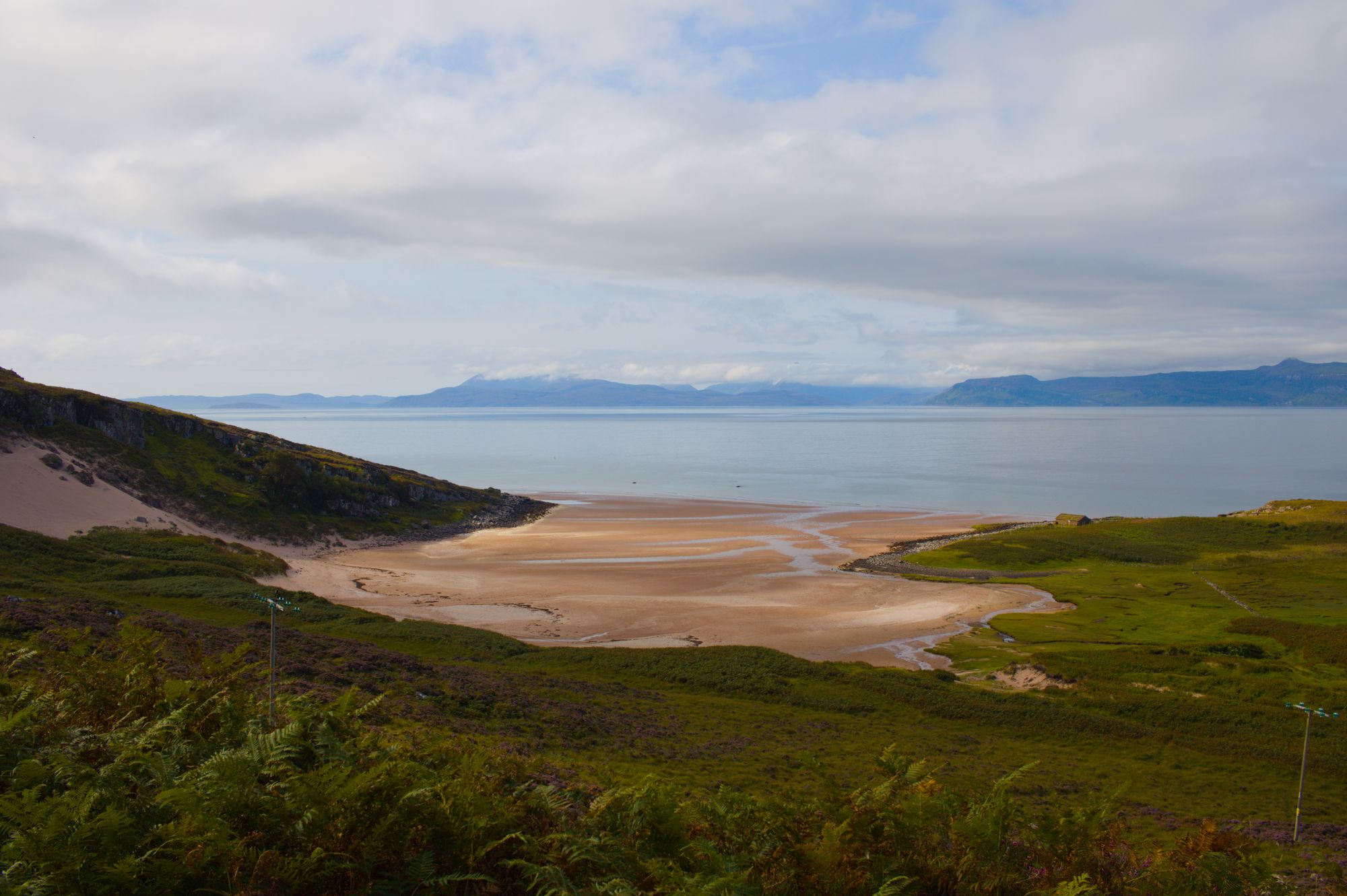 Highland peaks and mountain roads along the North Coast 500 in Scotland